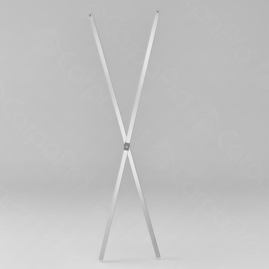 Cruz de costillas: conjunto de 2 varillas en cruce